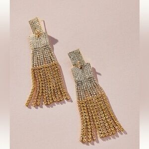Crystal Fringe Drop Earrings